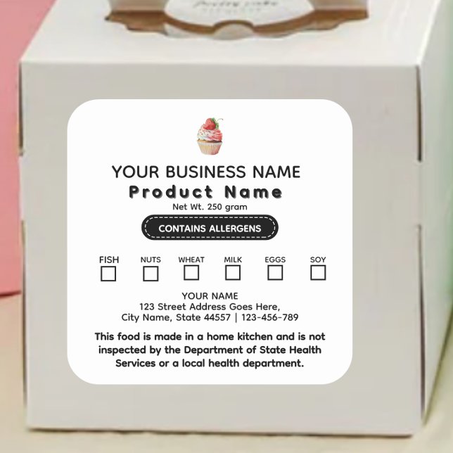 Updated Texas Cottage Law Food label sticker (Creator Uploaded)