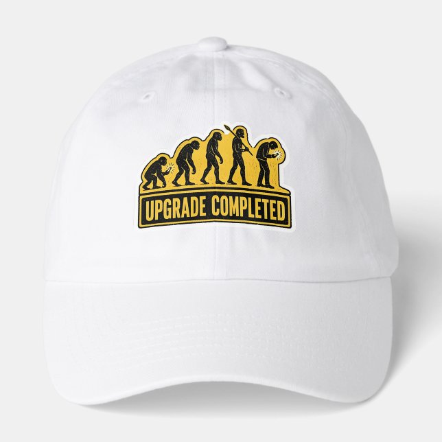 Upgrade Completed Funny Evolution Hat (Front)