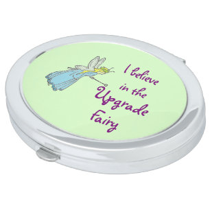Upgrade Fairy Cute Cruise Humor Vanity Mirror