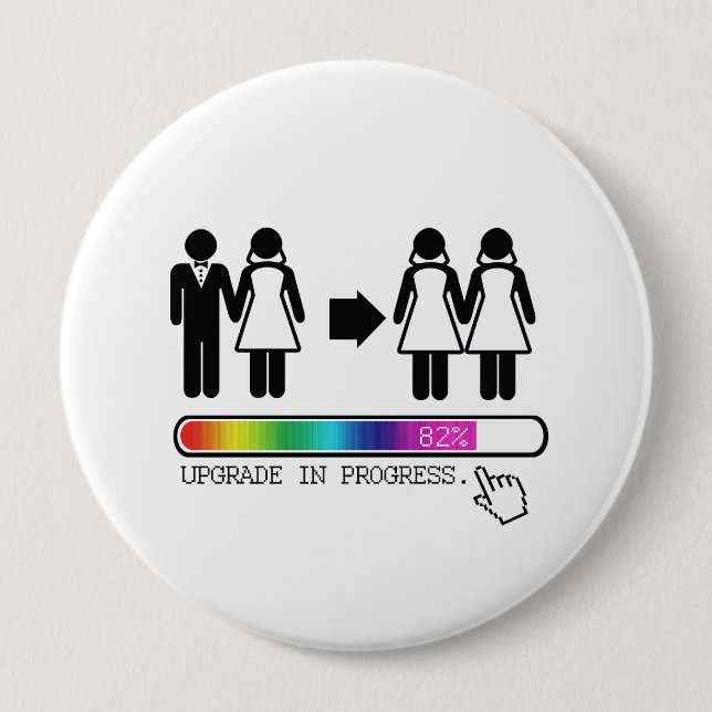 UPGRADE TO LESBIAN BUTTON (Front)