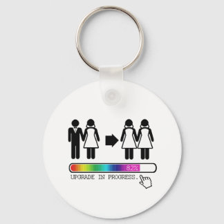 UPGRADE TO LESBIAN KEYCHAIN