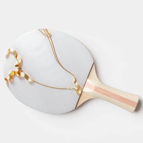 Upgrade Your Game with Watercolor Golden Ping Pong Paddle