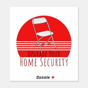 Upgrade Your Home Security Sticker