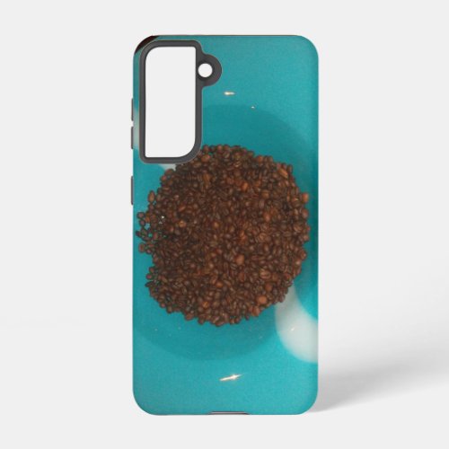 Upgrade Your Samsung with our Trendy Coffee Beans Samsung Galaxy S21 Case
