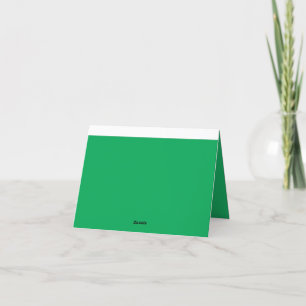 Upgrade Your Web Design with a Green Background Letterpress Thank You Card