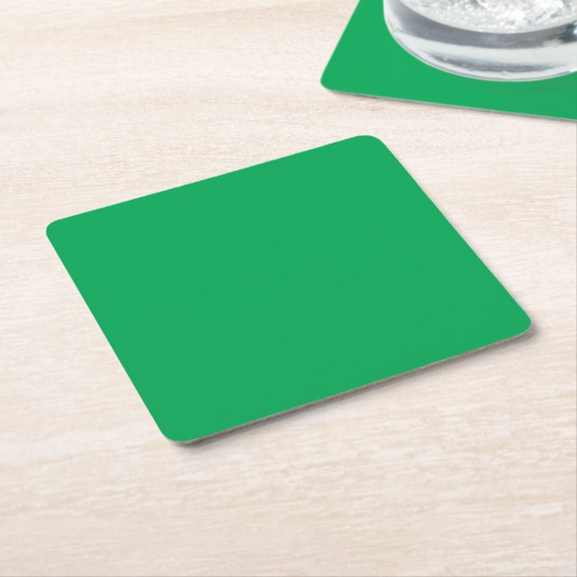 Upgrade Your Web Design with a Green Background Square Paper Coaster (Angled)