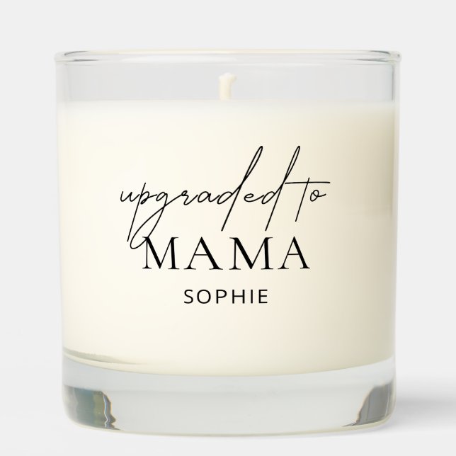 Upgraded to Mama Mothers day gift for mom Scented Candle (Front)