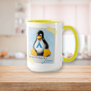 Upgraded Windows Arch Linux Tux Mug