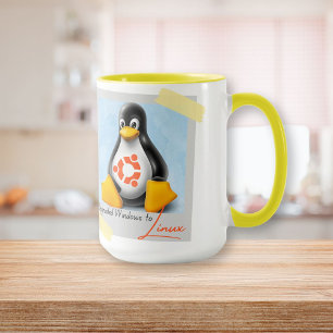 Upgraded Windows Ubuntu Linux Tux Mug
