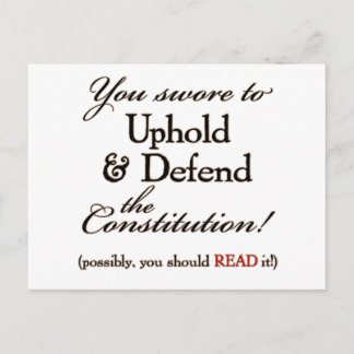 uphold and defend! postcard