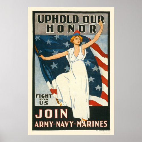 Uphold our honor _ Join Army_Navy_Marines Poster