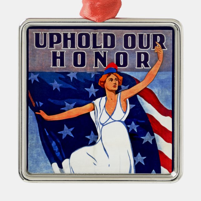 Uphold Our Honor Metal Ornament (Front)