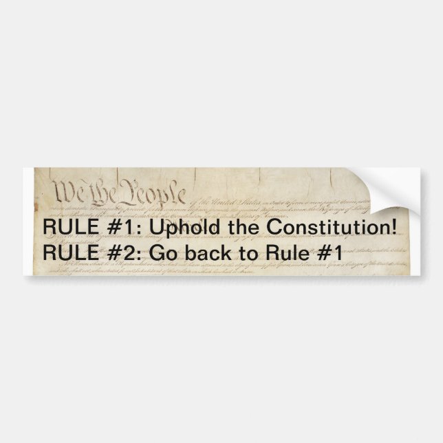 Uphold the Constitution Bumper Sticker (Front)