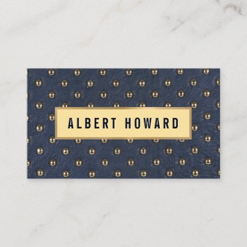 Upholstered Leather Business Card