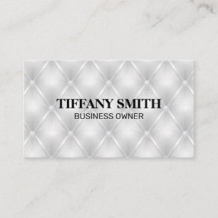 Upholstered White Padding Material Business Card