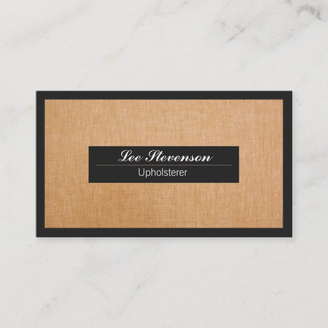 Upholsterer Business card (Front)