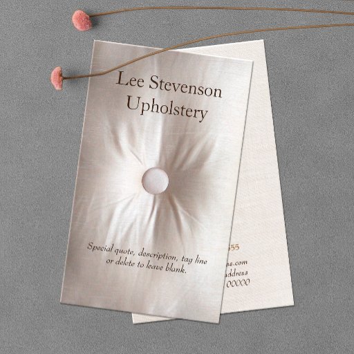 Customizable Upholsterer Business Card