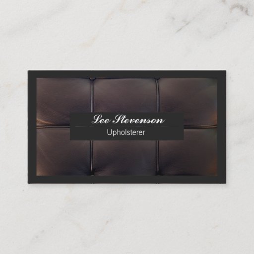 Customizable Upholsterer Business card