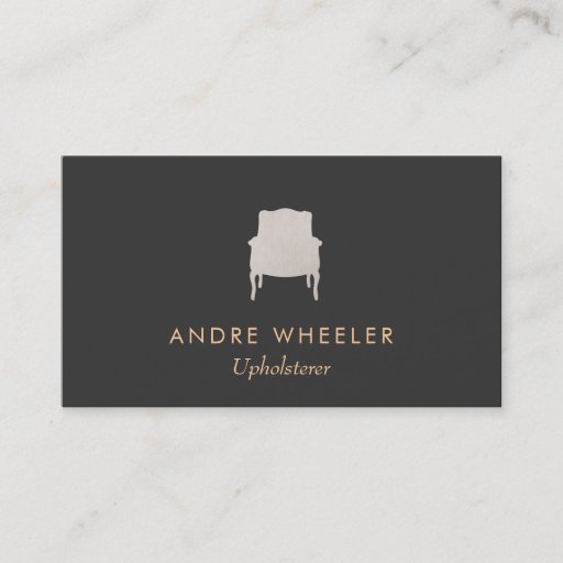 Customizable Upholsterer Business Card