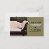 Upholstery Expert, Furniture Designer Business Card (Front/Back)