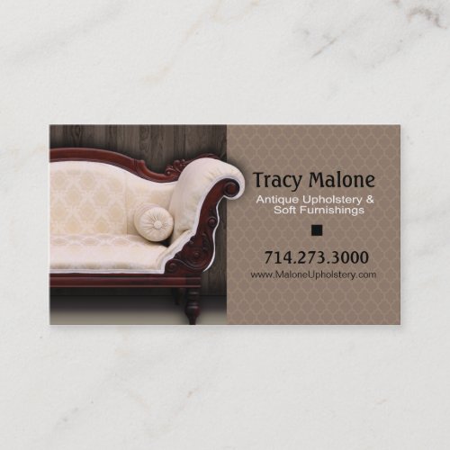 Upholstery Expert, Furniture Designer Business Card Templates