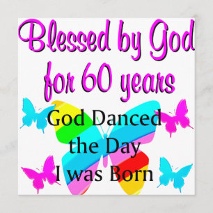 UPLIFTING 60TH BIRTHDAY CARD