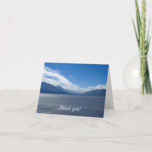 Uplifting Alaska Mountains Thank You Card