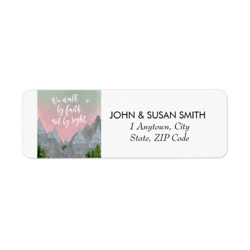 uplifting bible quote faith return address labels