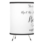 Uplifting Christian Quote Tripod Lamp (Left)