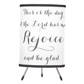 Uplifting Christian Quote Tripod Lamp (Front)