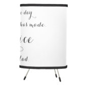 Uplifting Christian Quote Tripod Lamp (Right)