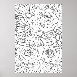 Uplifting Flowers Poster