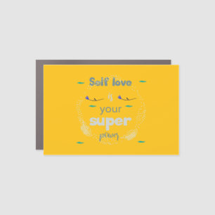 Uplifting Messages for a Confident You Car Magnet