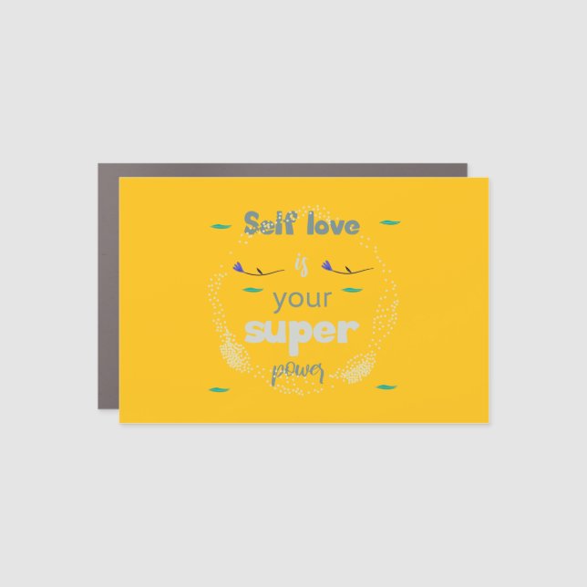 Uplifting Messages for a Confident You  Car Magnet (Front)