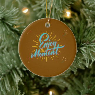 Uplifting Messages for a Positive Vibe  Ceramic Ornament