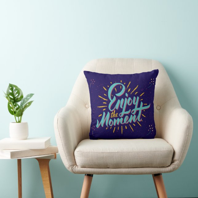 Uplifting Messages for a Positive Vibe Throw Pillow (Chair)