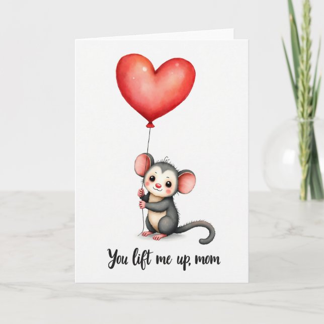 Uplifting Mom Balloon Art Card (Front)