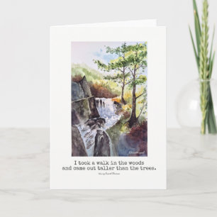 Uplifting Poetry Nature Watercolor Greeting Card