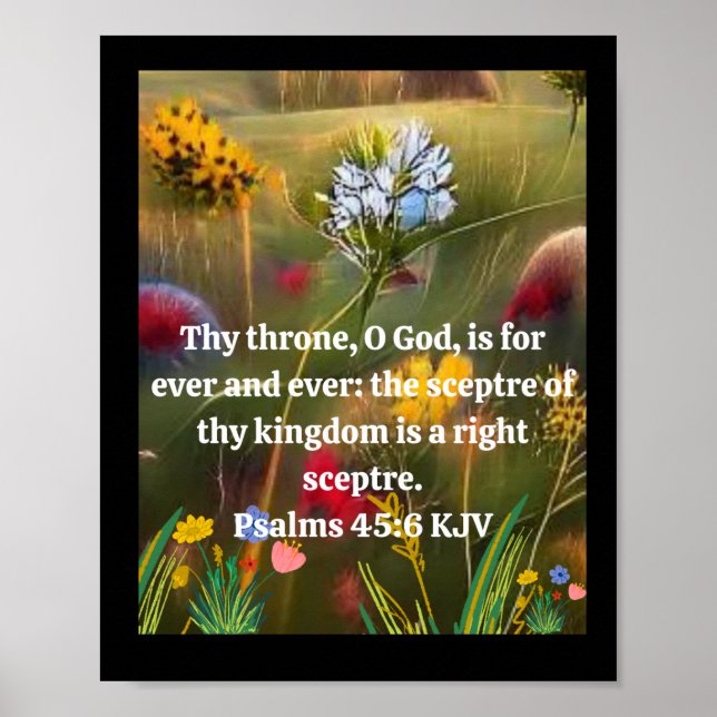 Uplifting Psalms with AI art background Poster (Front)