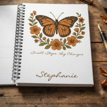 Uplifting Warm Amber Botanical Monarch