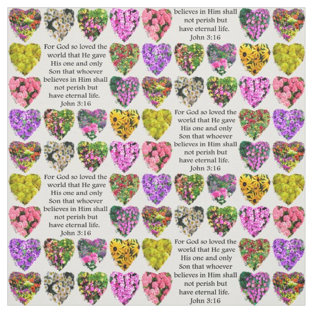 UPLIFTING WILDFLOWER JOHN 3:16 FABRIC (Swatch)