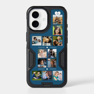 Upload 12 photos personalized blue OtterBox iPhone 17 Case