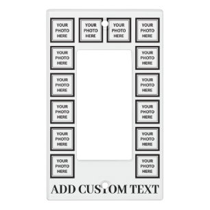 Upload 14 Photos & Add Text – Customize Picture Light Switch Cover
