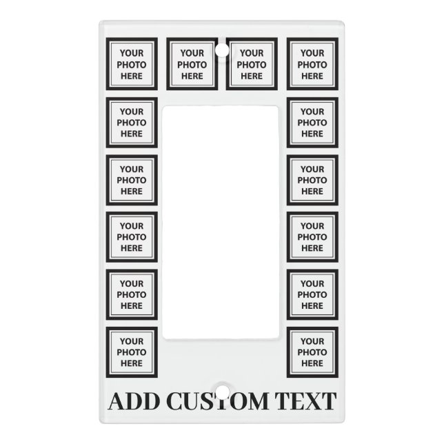 Upload 14 Photos & Add Text – Customize Picture Light Switch Cover (Front)