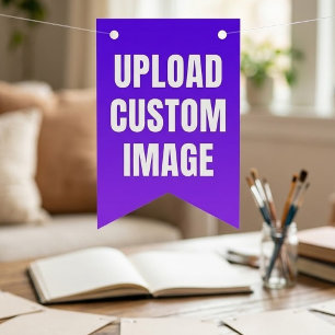 Upload 16 Custom Image - Add Your Own To Print On Bunting Flags