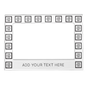 Upload 18 Photo & Add Text – Customize Picture Magnetic Frame