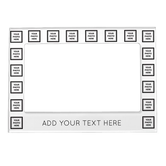 Upload 18 Photo & Add Text – Customize Picture Magnetic Frame (Front)