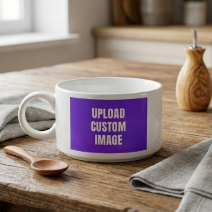 Upload 2 Custom Image - Add Your Own To Print On A Bowl
