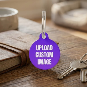 Upload 2 Custom Image - Add Your Own To Print On A Pet ID Tag