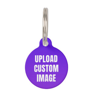 Upload 2 Custom Image - Add Your Own To Print On A Pet ID Tag